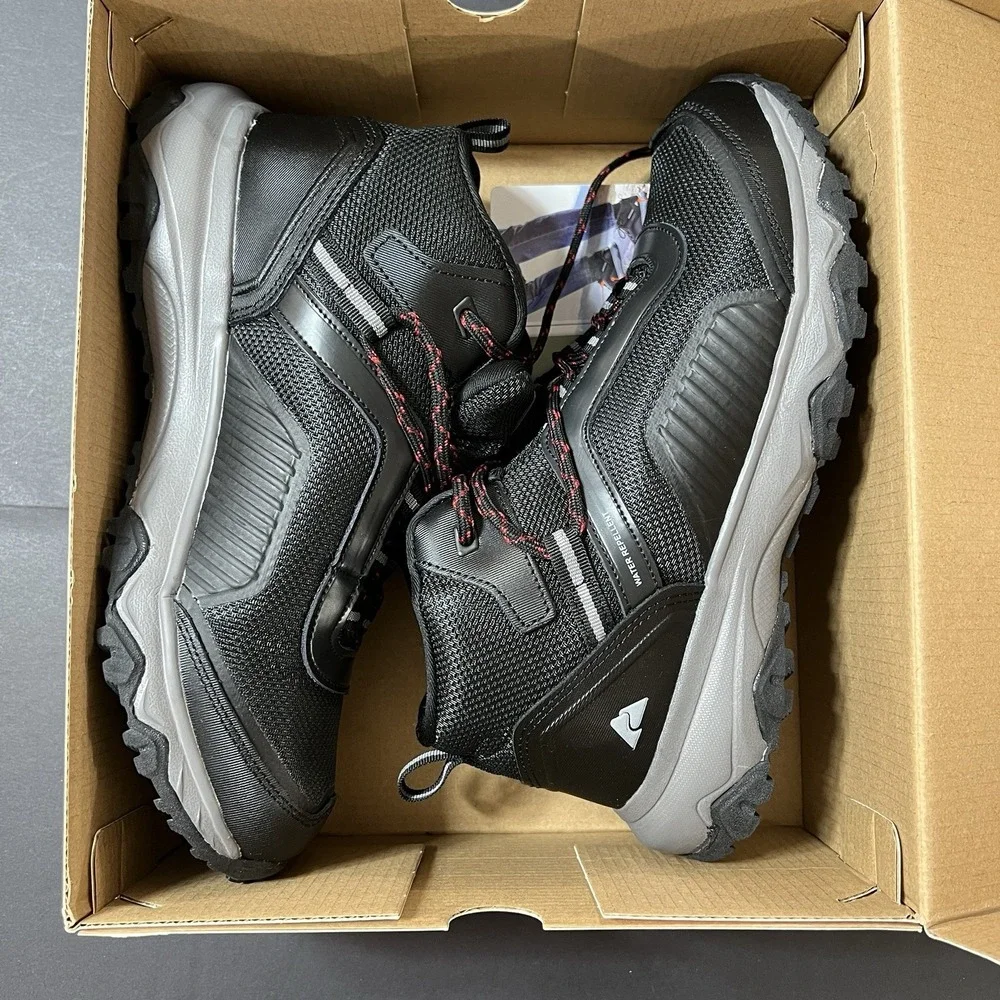 Ozark Trail Men's Camp Mid Hiker Outdoor Trail Boot Black Size 9 New